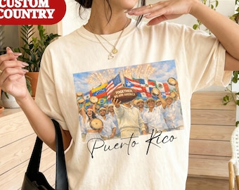 Personalized Together We Are America T-shirt, Bad Bunny Shirt, Bunny Bowl Top, Latin Pride and Immigrant Support Tee, Football Half Time Tee