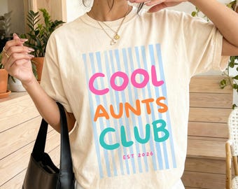 Comfort Colors® Personalized Auntie Shirt, New Aunt Shirt, Custom Name Aunt Tee, Aunt to Be Gift, Pregnancy Announcement Shirt Gift