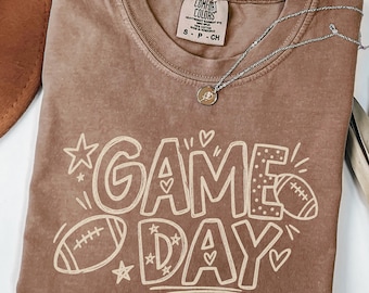 Comfort Colors Football Mom Game Day Shirt, Football Moms Social Club Tee, Sports Mom Gift, Football Season Tee, Cute Gameday Shirt