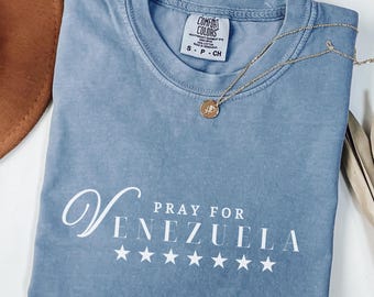 Comfort Colors Pray For Venezuela Shirt, Venezuela Relief Tee, Venezuela Earthquake Shirt, Venezuelan Pride Gift, Disaster Support Shirt
