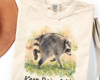 Funny Viral Raccoon Shirt, Seattle Feral Legend Shirt,  Comfort Colors Trash Panda Shirt, Watercolor Wildlife Shirt, Animal Lover Tee