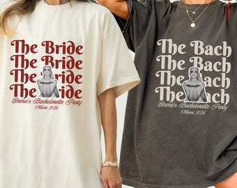 Custom Face Bachelorette Shirt Comfort Colors Photo Tee The Bach Club Personalized Bridal Party Shirt Bridesmaid Gift Beach Trip Group Tee