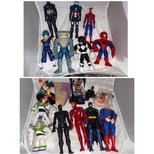 Gran lote de figuras de acción de Marvel, DC, Toy Story, Dragon Ball Z, Batman y Spiderman. imagen 1