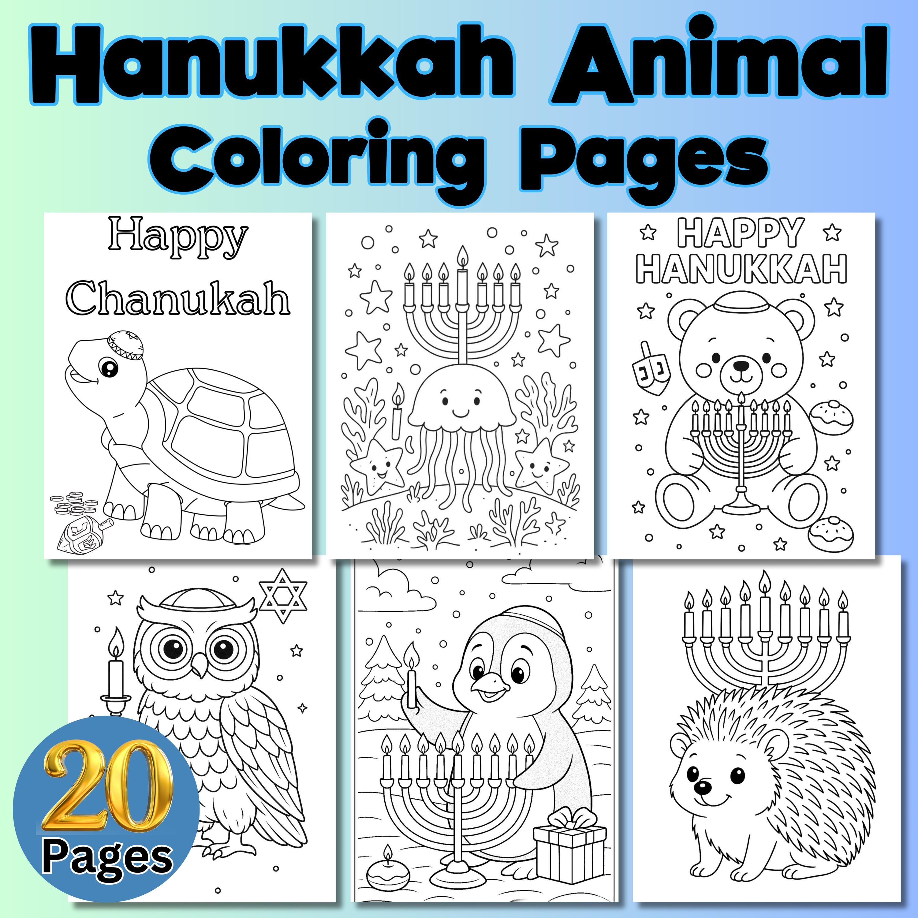 Coloración de janucá - Etsy México, image size:3000x3000