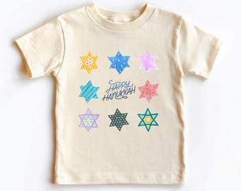 Hanukkah Kids Shirt, Toddler Youth Kids & Baby Hanukkah Star David Shirt, Jewish Kids T-shirt, Hanukkah Gift, Kids Chanukah, Hannukah Outfit