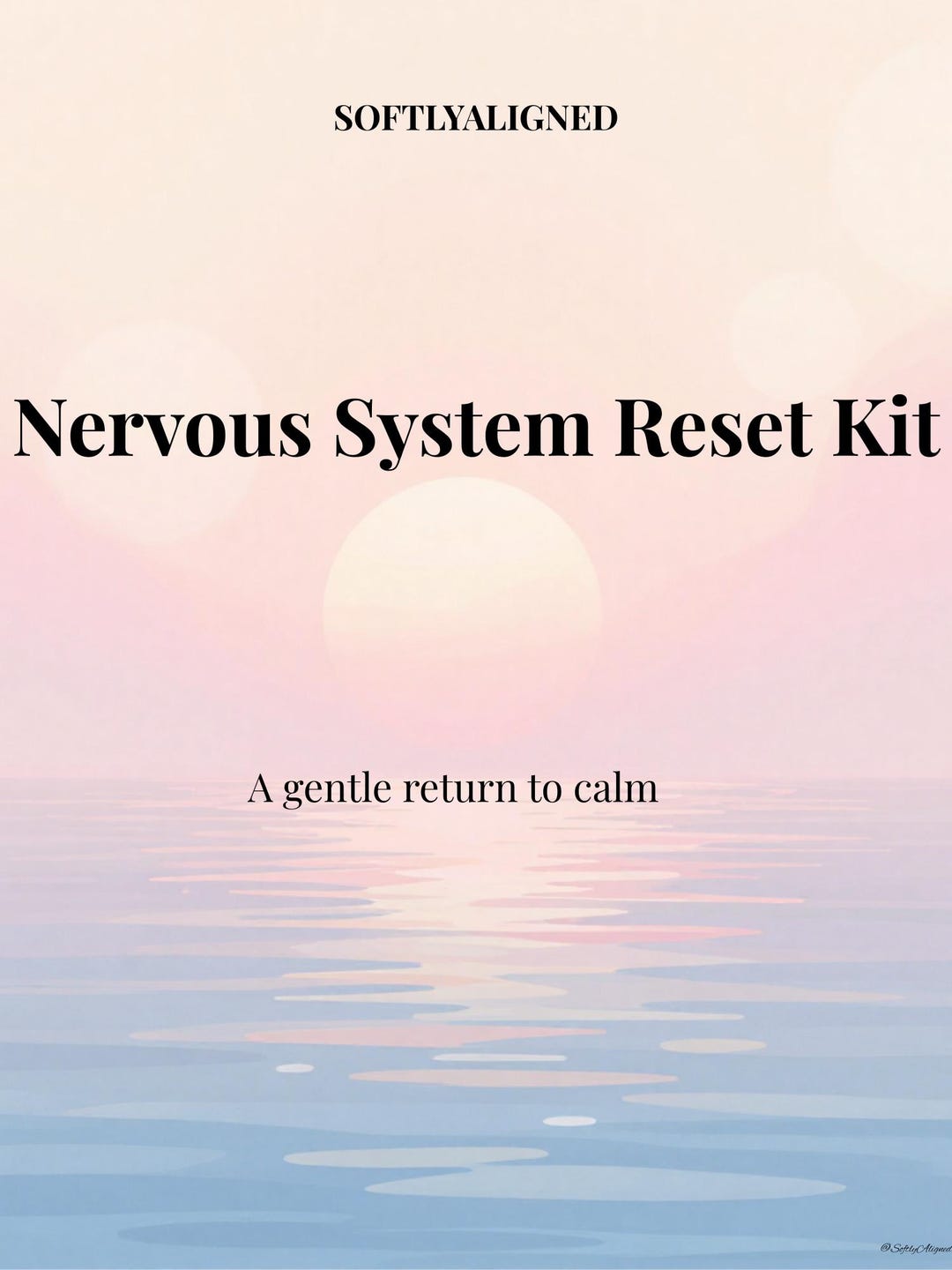 Nervous System Reset Kit | Anxiety Relief Workbook, Self Care Journal ...