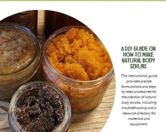 Gids voor natuurlijke bodyscrubs | Suiker- en zoutscrubformules (digitale pdf-download)