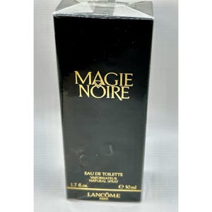 UNOPENED 1986 Lancome Vintage Magie Noire Eau De Toilette 1.7 Oz 50 mL RARE VTG