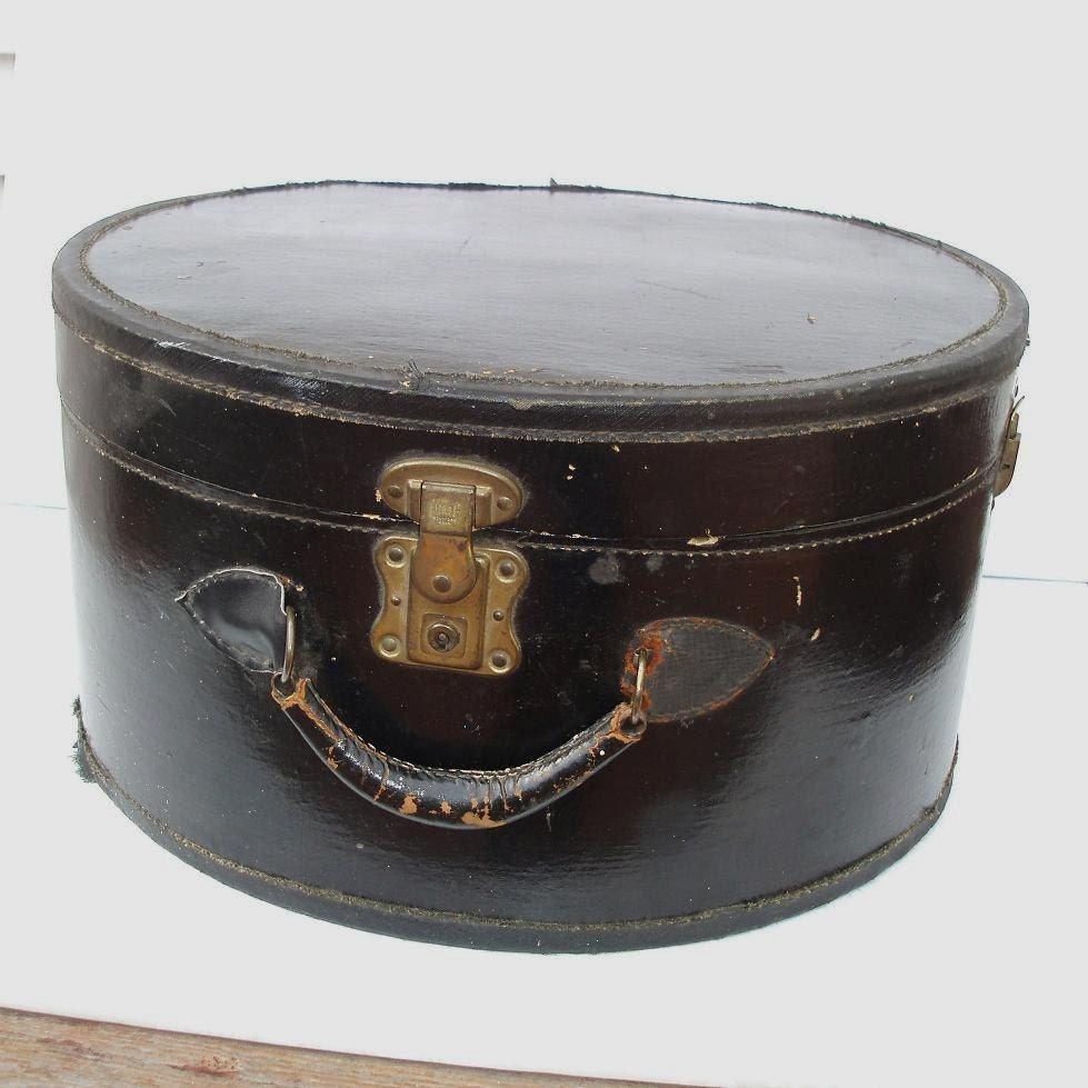 Travel Hat Box Hat Box Luggage Vintage Hat Box Luggage Etsy