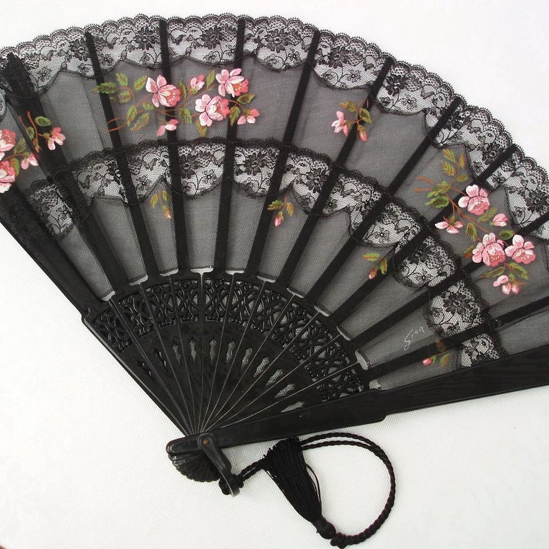 Diy Folding Fan DIY Hand Folding Fan Silk Handheld Fan for Wedding