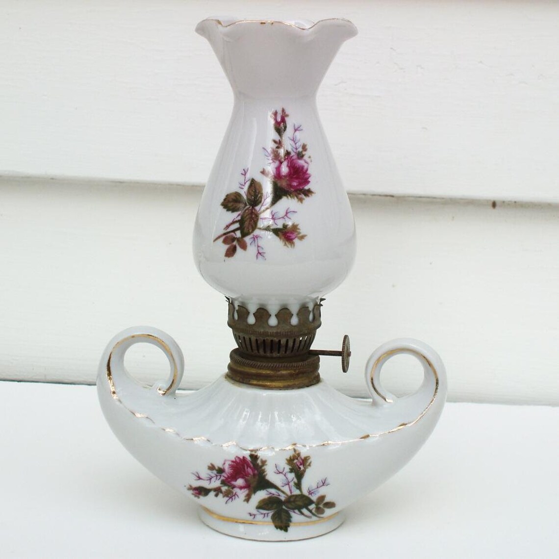 Miniature Oil Lamp Genie Lamps Non Electric Lamp Moss Rose Etsy