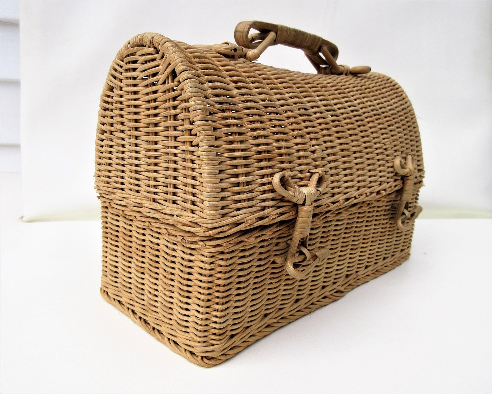Vintage Lunch Tote Lunch Box for Women Wicker Purse Etsy