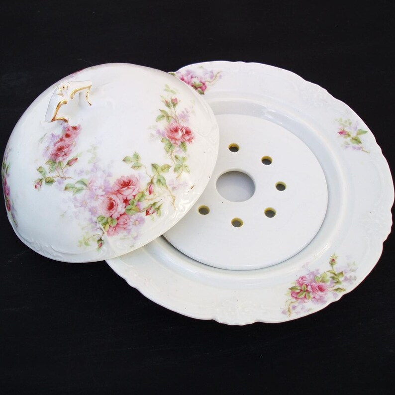 Antique Covered Cheese Dish Bavaria Butter Dish Lidded Serving Etsy