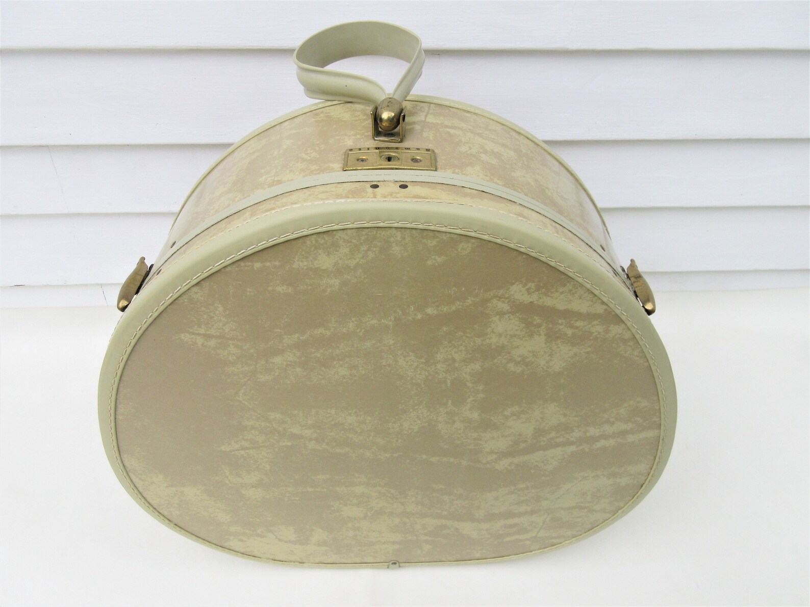Vintage Samsonite Round Luggage Suitcase with Key Round Etsy