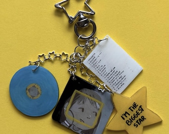 Handmade EDAABP Keychain: With Album Cover, Vinyl, Set List, Star Charms