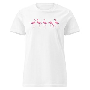 Pinkes Flamingo-Damen-T-Shirt
