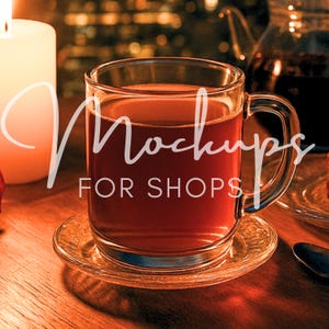10oz Printify Clear Glass Mug Mockup, High Quality Valentine Coffee Cup Mockup, Real Clear Glass Mug Product, Minimalist Mockup