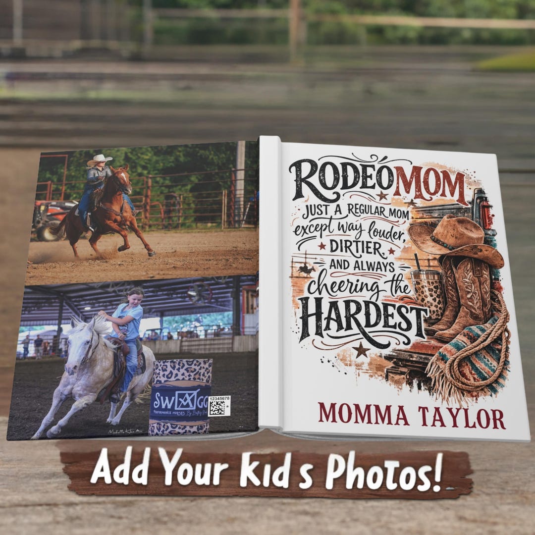 Personalized Rodeo Mom Journal | Custom Barrel Racing Mom Gift ...