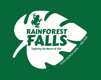 Rainforest Falls VBS 2026 GRAPHIC for t-shirt  - Frog