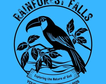 Rainforest Falls VBS 2026 GRAPHIC for t-shirt  - Toucan
