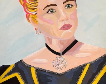 Florence Pugh - Amy März Kleine Frauen Gemälde