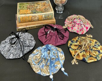 Colorful Travel Jewelry Bags- All Travel Holders, made from Recycled Material/Handmade in USA