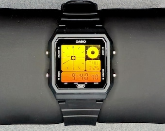 Orologio Casio LF-20 Custom Sunset Filter / Casio digitale vintage / Mod retrò / Regalo unico, regalo personalizzato, articoli essenziali