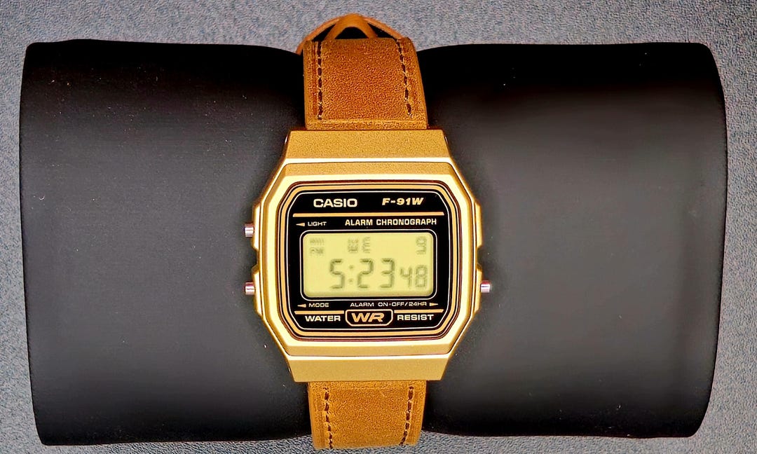 Custom Casio F91W Digital Watch Mod | Bronze, Modified Classic Retro