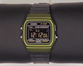 Mod personalizzato Casio F91W - Mod schermo polarizzato negativo, essenziale, regalo