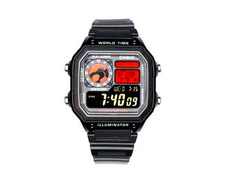 Custom Casio AE1200 Royale "Thundercats" Mod: Custom Negative Display Watch - Gift - for him, Essentials