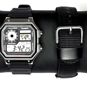 Custom Metal Case Casio Royale AE1200 World Time Digital Watch Mod