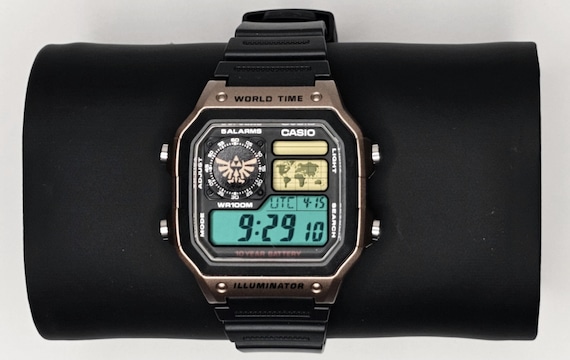 時計 Casio AE1200 Custom Casio AE1200 Zelda Mod | Casio Royale Custom Zelda Watch | World
