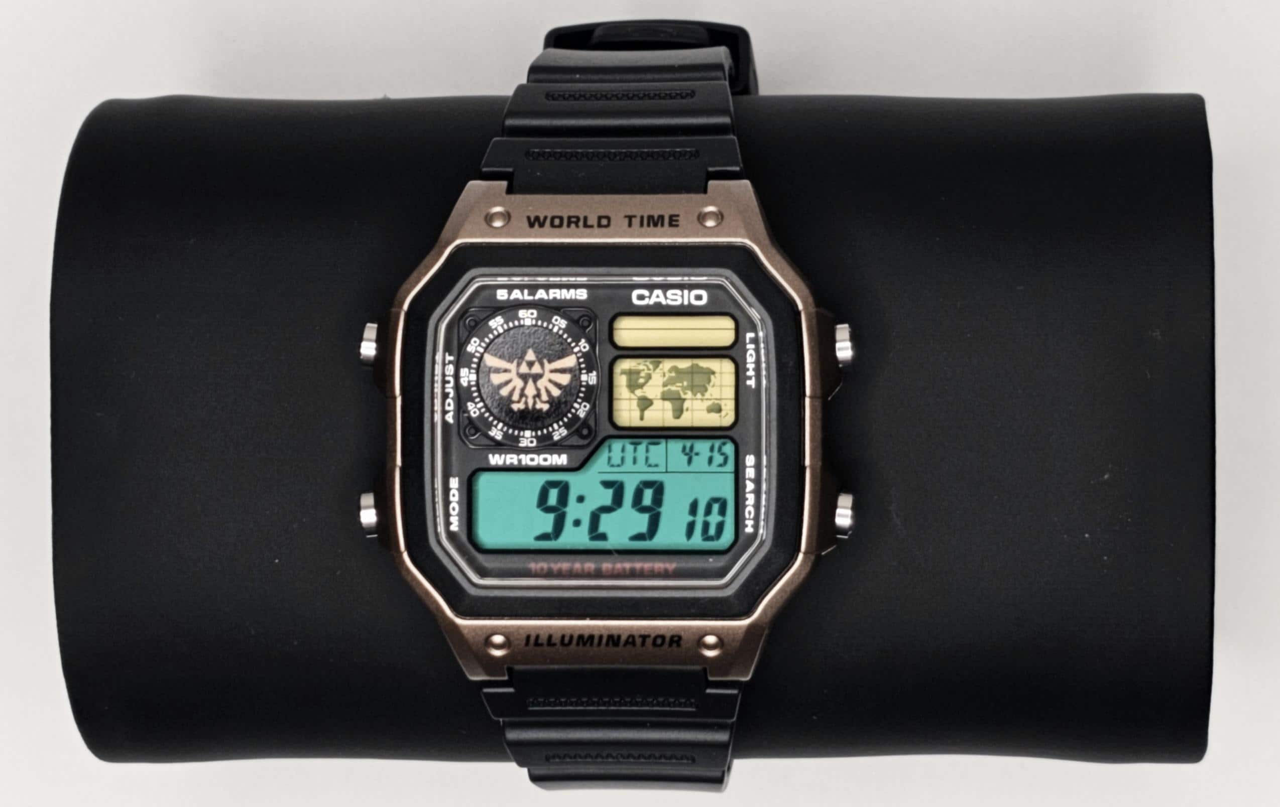 時計 Casio AE1200 Custom Casio AE1200 Zelda Mod | Casio Royale Custom Zelda Watch | World