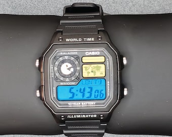 VERY RARE Vintage 1980s Casio W-600 Solar Diver Watch, Made in