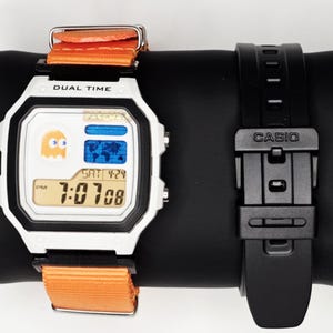 Custom Casio AE1200WH Pac-Man Mod | Modified Retro Digital World Time Watch