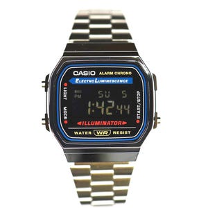 Aangepaste Casio A168 digitale horlogemodificatie – negatief gepolariseerd scherm | roestvrijstalen band | aangepast klassiek retro horloge