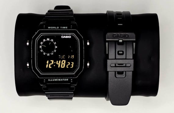 Custom Casio AE1200 Blackout Digital Watch “essentials” (royale