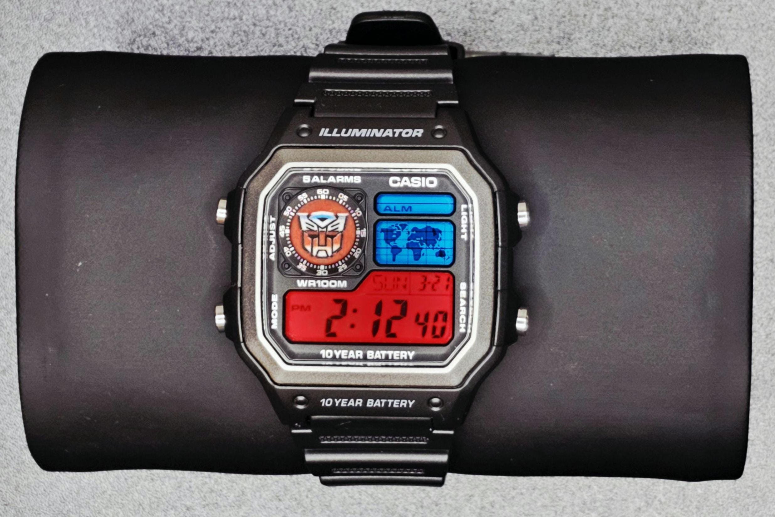 Vintage Red Casio Watch - Etsy
