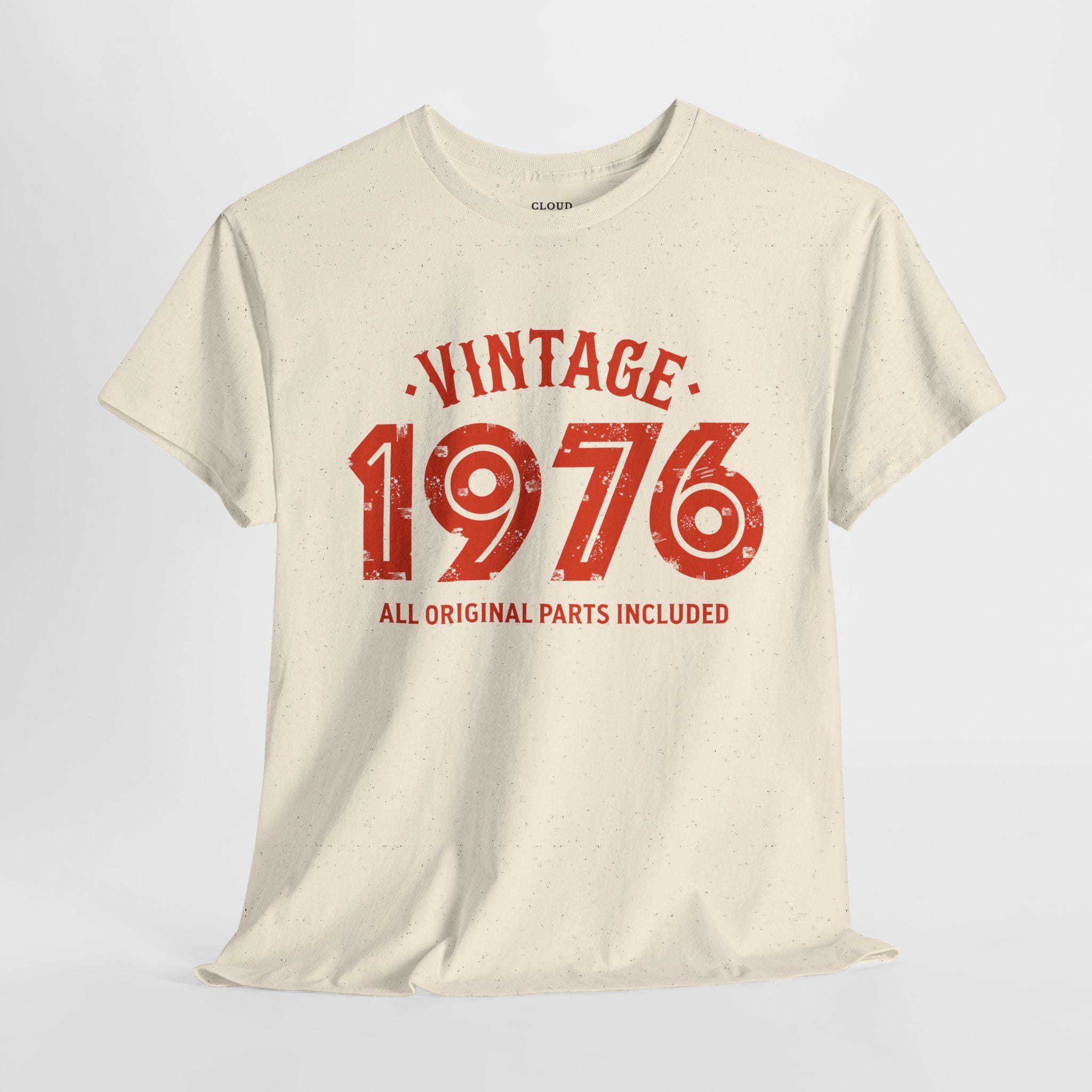 ヴィンテージ 1976 ユニセックス ヘビーコットン レトロスタイル T