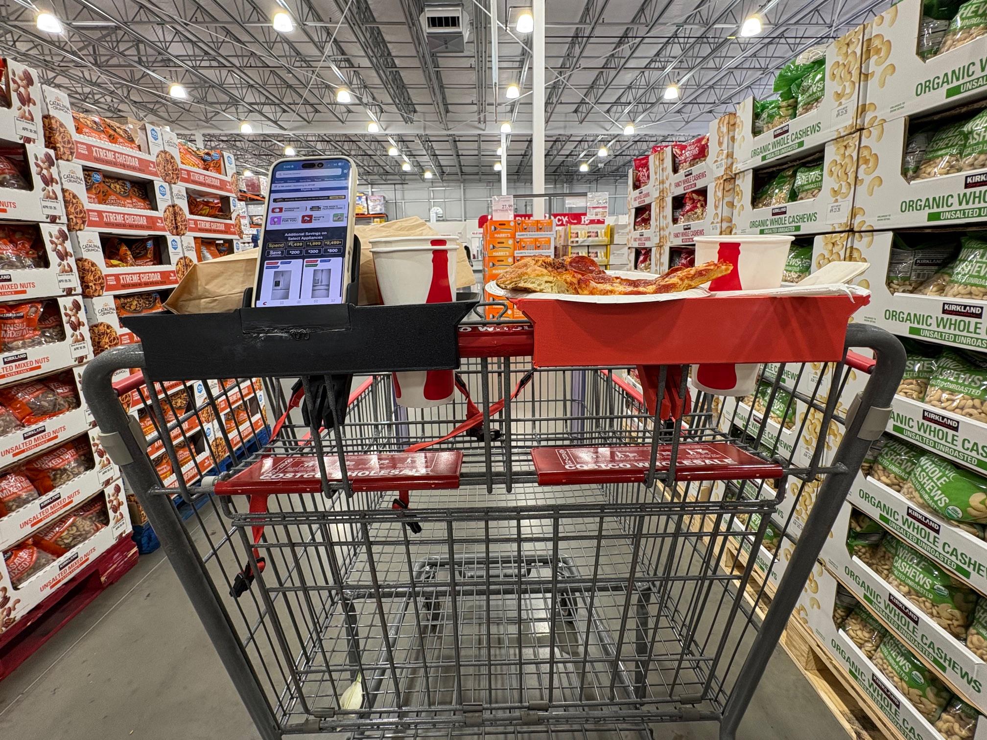 Costco Cart Tray – 3D Printed Food, Drink & Phone Holder for Costco ...