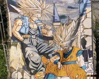 Anime Tapestry Blanket Dragon Ball Z Gohan and Trunks