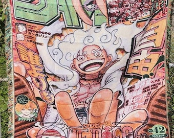 Anime Tapestry Blanket One piece Luffy Gear 5