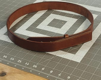 Handmade Full Grain Leather Mechanic Belt – Scratchless Hidden Prong Work Belt