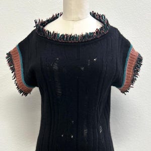 Authentic M Missoni Open Work Knit Mini-Dress