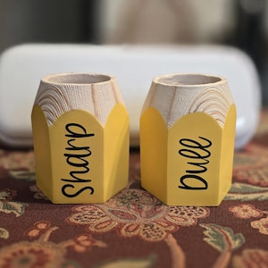 Sharp & Dull Pencil Holder Duo for Classrooms