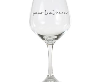 Verre à vin personnalisé, prénom personnalisé, cadeau de mariage, 17 oz