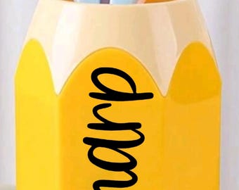 Juego de portalápices afilados y sin punta / Organización del aula para profesores