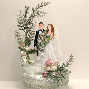 Keepsake Box In Gold And Blush Pink With Green Vintage Garden Wedding Cake Topper Cake Toppers Weddings Valresa Com