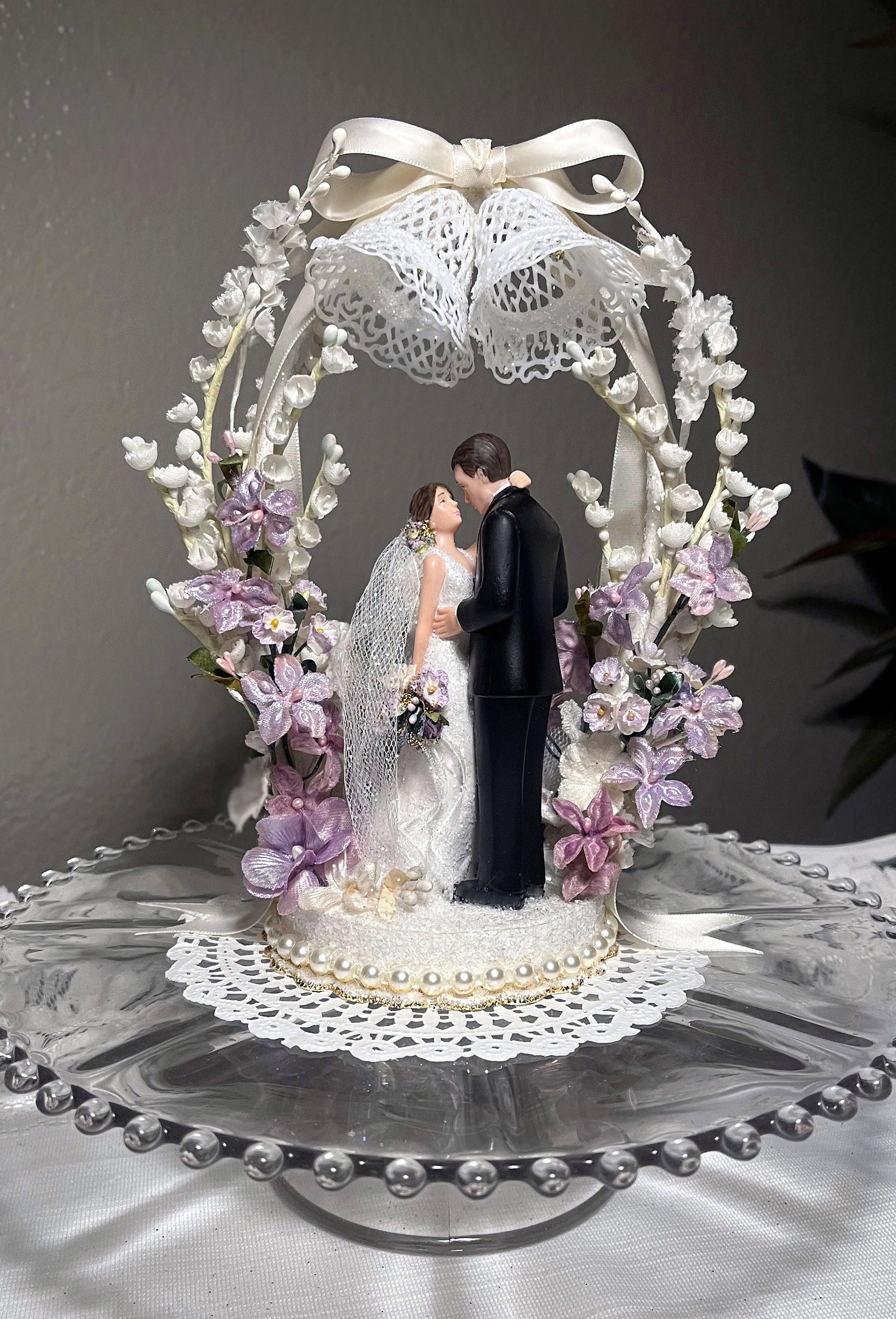 Vintage wedding cake toppers deals