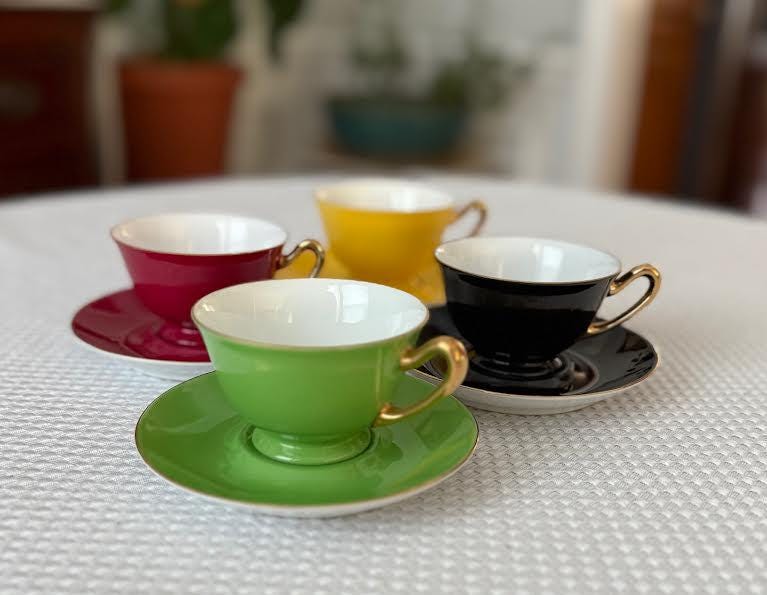 アンティーク ノリタケ Tea&Coffee Set Antique 1920s Noritake Nippon Toki Kaisha Red Daisy